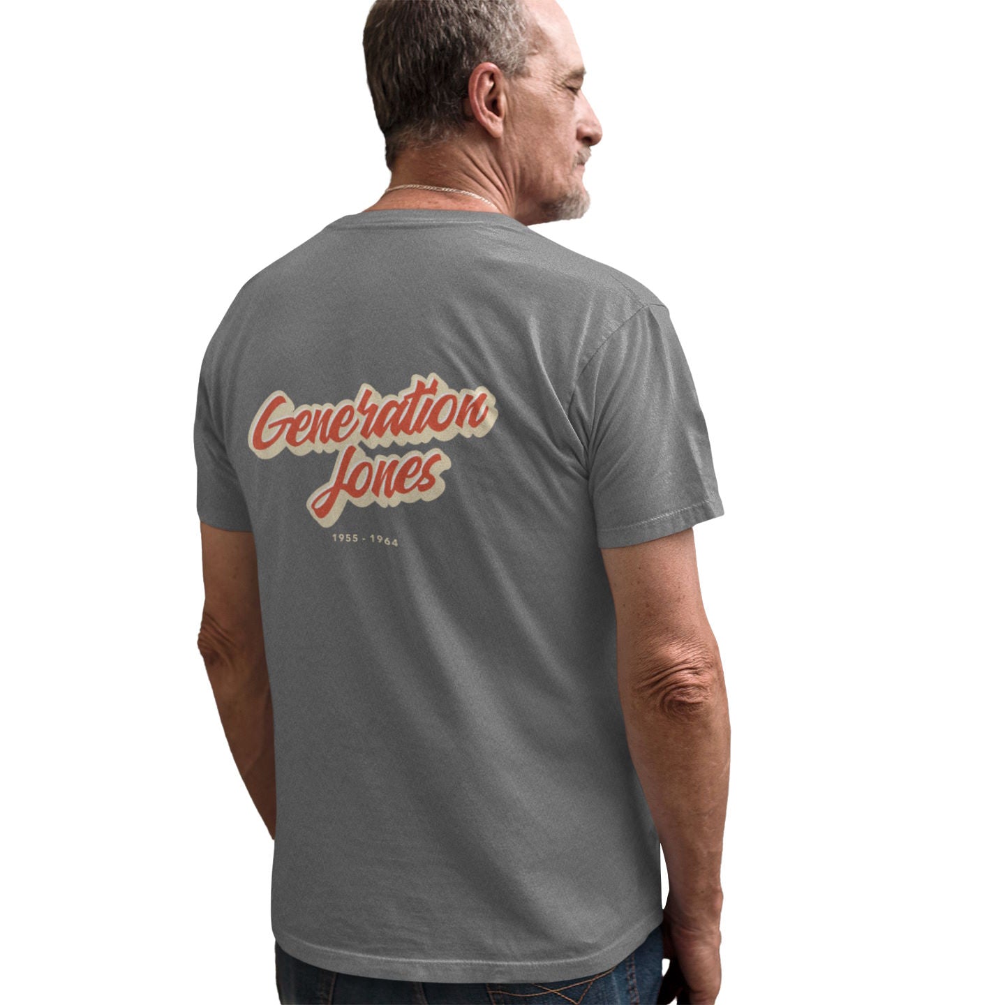 Generation Jones 70s Classic Orange on Back